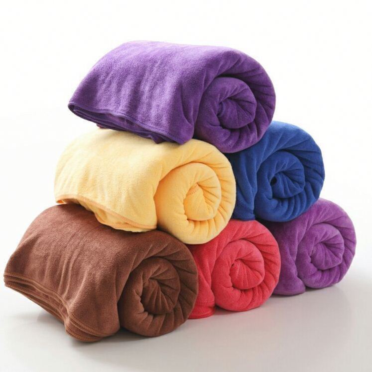 Оптовая продажа, красочные Супермягкие полотенца из 100% микрофибры для рук со скидкой