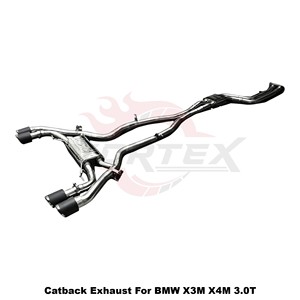 ระบบท่อไอเสียแบบ Catback วาล์วควบคุม วัสดุสแตนเลส 304 ยี่ห้อ Vortex ขัดเงาแบบ Mirror สำหรับ X3M F97 X4M F98 S58 3.0T ปี 2019-2024 ติดตั้งได้โดยตรง - Product Image 3