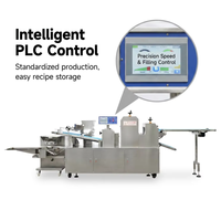 Machine à pain électrique à trois rouleaux haute capacité HJ-650, ligne de traitement automatique de la pâte pour pains farcis et baguettes