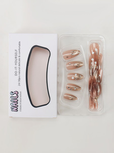 <span class=keywords><strong>Uñas</strong></span> Postizas Hechas a Mano, Efecto Ojo de Gato Dorado, Transparentes, Suaves, <span class=keywords><strong>Bonitas</strong></span>, Ultra-<span class=keywords><strong>Elegantes</strong></span>, Color Piel Blanca - Product Image 4