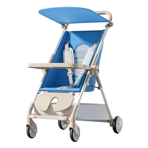 2024 Newest <strong>Double</strong> Push Handle Extra Wide Eco-friendly Aluminium Alloy Tricycle Kids Metal Baby <strong>Stroller</strong> 6 in 1 Foldable - Product Image 6