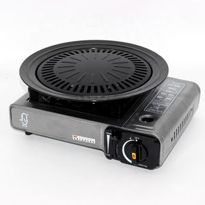 휴대용 부탄 가스 바베큐 스토브 튼튼한 도자기 그릴 요리 접시 구이 팬 튼튼한 도자기 요리 접시 구이 팬 - Product Image 3