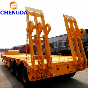 <span class=keywords><strong>Semi</strong></span>-remorque pour camion, 3 ou 4 essieux, 30000 kg, robuste, hydraulique, plateau surbaissé - Product Image 1