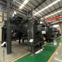 Machine de sablage automatique pour bandes d'acier, vente directe usine, pompe, moteur, PLC, collecteur de poussière à jet pulsé inclus