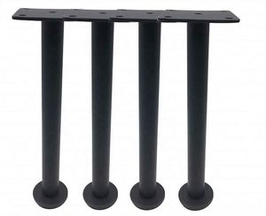 WEKIS Modern Metal <b>Table</b> Legs & Bases for Living Room Bedroom Home <b>Bar</b>-Black Finish Cast Iron Frames - Product Image 4