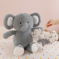 Peluche Éléphant Bébé Douce pour la Peau, Compagnon de Câlin, Jouet Anti-Stress Confortable, Cadeau d'Anniversaire Adorable pour Filles et Garçons
