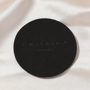 EleQueen EQ243 - Étui à bijoux personnalisé avec logo - Conteneur en velours microfibre moderne avec rabat - Pochette portable lavable avec fermeture à glissière - 7*7CM - Product Image 3