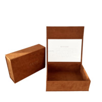 Boîte cadeau magnétique en daim de luxe Kexin, emballage rigide personnalisé avec logo, boîte cadeau pour bijoux