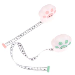 1.5m mèo claw hình dạng di động có thể thu vào mini Băng biện pháp Cai Trị cuộn băng Mini đo Paw hình dạng băng biện pháp - Product Image 1