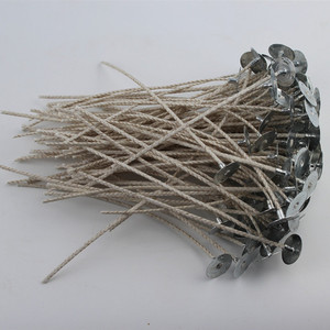 Mèches de bougies en coton écologique avec revêtement en cire de soja naturelle - Product Image 2