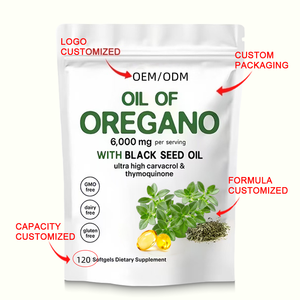 Capsules d'huile d'origan sauvage non-OGM, Aceite De Oregano, Huile d'origan avec huile de nigelle, gélules molles - Product Image 6
