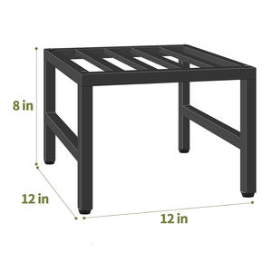 Support pour plantes d'<span class=keywords><strong>intérieur</strong></span> et d'extérieur, robuste, en fer forgé, socle métallique, support bas pour fleurs, étagère de présentation pour plantes - Product Image 6