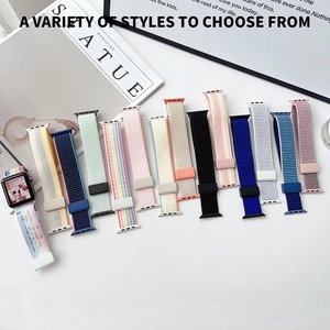 Bracelets magnétiques en nylon respirant de style unique BEEFLYPOWER pour <span class=keywords><strong>Apple</strong></span> <span class=keywords><strong>Watch</strong></span> Band S11 10 8 9 654 Series 46mm 44mm - Product Image 3