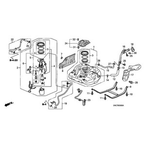 17048-SNC-010ยึดปั๊มเชื้อเพลิงใหม่สำหรับ Honda สำหรับ Civic Hybrid 03-16สำหรับ Kia Nissan Suzuki autos สภาพการใช้งาน - Product Image 3