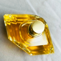 Flacon de parfum de luxe en cristal taillé en forme de cœur irrégulier, 75 ml, avec capuchon personnalisé et boîte – Offre spéciale