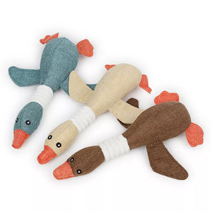 Alta calidad Chew Squeaky Wild Goose Lino Paño Perro Juguete Mordedura Resistente Limpieza de dientes Lindo juguete de peluche - Product Image 2