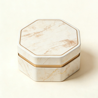 Boîtes d'emballage cosmétiques hexagonales rigides personnalisées avec gaufrage et finition laminée, boîtes à parfum et cadeaux, échantillons imprimés