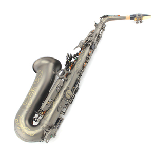 Sassofono Contralto in Mib Antiruggine per Intrattenimento, Corpo in Ottone, Finitura Nera Opaca Placcata Nichel, Stile Antico, Testata in Bachelite, <span class=keywords><strong>Sax</strong></span> EB - Product Image 3