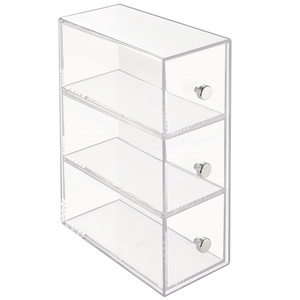 China Yageli Factory Wholesale Transparent Acrylic Desk Organizer Storage <b>Box</b> Drawers Custom Logo Silk-Screen Printing Custom - Product Image 2