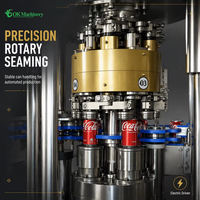 Machine de remplissage entièrement automatique pour boissons gazeuses et eau pétillante en canettes aluminium 500 ml