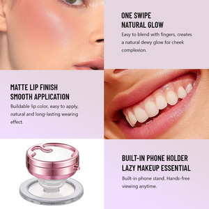 Colorete en Crema Magnético para Labios y <span class=keywords><strong>Mejillas</strong></span>, Doble Uso, con Brillo Cremoso, Pigmento Hidratante, Mezcla Natural Sedosa, Marca Privada - Product Image 2