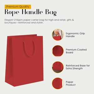 Sac de shopping de luxe en papier kraft multifonctionnel, étiqueté en gros, pour supermarché - Product Image 3