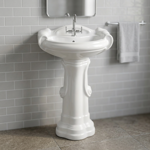 Lavabo de baño de diseño europeo, fabricado en India, artículos sanitarios, el mejor precio, soporte de lavabo de Pedestal - Product Image 1