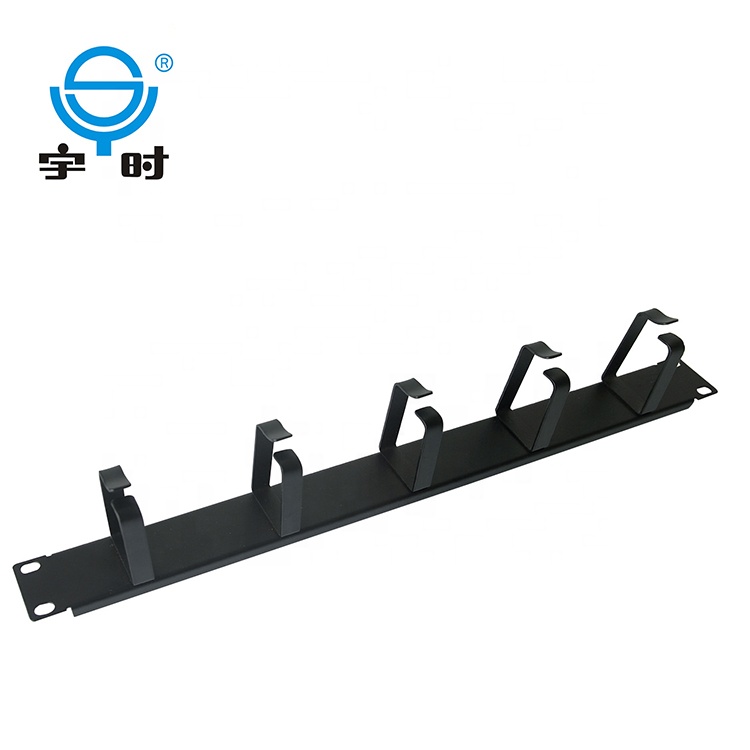 19 дюймов 1u металла 5 колец кабель управления