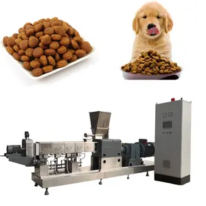 Automático molhado & seco pet food linha produção pet food processamento máquinas linha de processamento para dog feed machine