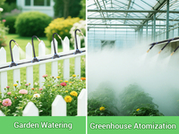 Nouveauté : Système d'Irrigation Goutte à Goutte de 15 m (49,21 pi), Kit d'Arrosage Réglable à 360° pour Brumisateurs de Plantes et Jardin