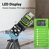 Niveau laser vert Huepar HX03CG-PRO 12 lignes, multifonction, réglage électrique fin, base rotative, alignement par pivot à point fixe