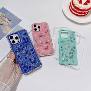 360 Chống Sốc <span class=keywords><strong>Defender</strong></span> Đen Trường Hợp Điện Thoại Cho iPhone 16 (6.1) Phụ Nữ Và Cô Gái Forros Sang Trọng TPU PC Funda Para Movil - Product Image 2