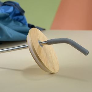 Gobelet isotherme en verre XH GT8011 32oz avec manchon en silicone antichoc, poignée ergonomique et couvercle en bambou pour paille, idéal pour le bureau et les boissons froides - Product Image 3