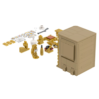 MOC1799 Caja de Seguridad Color Arena, 290 Piezas, Juego de Bloques de Construcción de Plástico para Armar y Coleccionar, Regalo para Niños