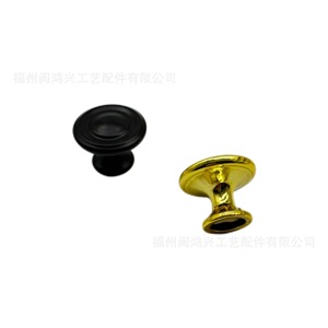Min Hong Xing Zinc Alloy Round Cabinet <b>Knob</b> Gold <b>Black</b> For Furniture Drawer Wardrobe Door - Product Image 5
