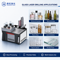 Machine de perçage laser rotative haute vitesse pour flacons de parfum 120W 200W, perçage de flacons cosmétiques en verre 220V