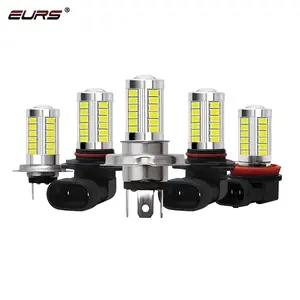 EURS גבוהה כוח 33smd 5630 LED קדמי ערפל מנורת H8 הנורה 6.6W 12V צהוב לבן אדום H11 9005 9006 דגם H9