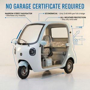 Mini Triciclo Eléctrico 2026 de Diseño Abierto, 60V, Gran Capacidad de Carga, Ideal para Desplazamientos Familiares, Mercados de <span class=keywords><strong>Agricultores</strong></span> y Construcción - Product Image 5