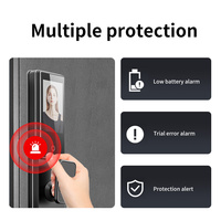 Serrure Intelligente Interphone Visuel avec Déverrouillage par Reconnaissance Faciale 3D, Carte IC et Mot de Passe – Sécurité Renforcée pour Portes de Maison et de Bureau avec Vidéo en Temps Réel