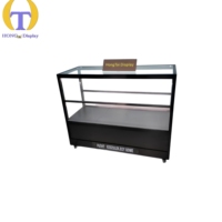 Vitrine moderne en verre trempé avec cadre en aluminium, éclairage LED, robuste, haute qualité, pour magasin de détail, centre commercial, exposition, sur mesure