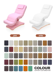 Table de massage moderne et confortable en cuir avec 3 moteurs Salon de beauté Spa électrique réglable pour le visage <span class=keywords><strong>Lit</strong></span> de cils avec lumières - Product Image 6