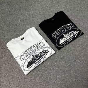 Camiseta de Manga Corta con Estampado Hip Hop de la Costa Oeste para Hombre y Mujer, Estilo Veraniego CORTEIZ, Atuendo Moderno para Parejas - Product Image 1