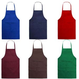 Tablier de cuisine personnalisé avec logo, imperméable et anti-taches, en polyester, sans manches, à suspendre au cou, avec poches pour chef, idéal pour le barbecue, le dessin et le jardinage - Product Image 2