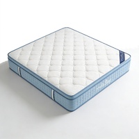 Colchón Hellosleep de Lujo, Personalizado, Tamaño Queen/King, Espuma Viscoelástica Comprimida, Resortes Encapsulados, para Hotel/Dormitorio, Proveedor de Importación Directa