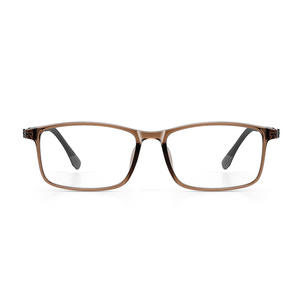 Montures de lunettes Danyang TR90 pour hommes, monture carrée complète 82010, verres correcteurs anti-lumière bleue - Product Image 1