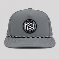 Casquette de golf personnalisée en gros avec logo, 6 panneaux, perforations laser, séchage rapide, imperméable, en nylon respirant, casquette de sport de baseball