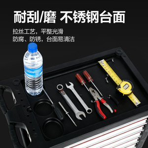 <b>Storage</b> Cart <b>Plastic</b> Tool Cabinet 50x40x30cm With <b>Drawers</b> Garage Workshop Use - Product Image 3