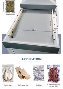 เครื่องซีลสูญญากาศแบบสองห้อง Freshlocker Dzq-700 2SA สำหรับบรรจุภัณฑ์เนื้อสัตว์ แบบตั้งโต๊ะ สำหรับบริษัทบรรจุภัณฑ์เนื้อสัตว์ - Product Image 5