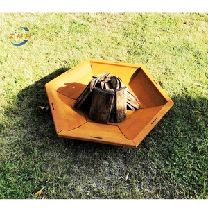 <span class=keywords><strong>Piccolo</strong></span> Flat Pack acciaio Corten fuoco pozzo portatile pozzo del fuoco per il campeggio, adatto per giardini e iarde - Product Image 3
