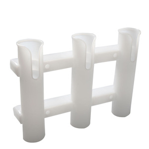 Soporte para caña de pescar, material ABS, soporte para caña de barco, para pesca en el mar y pesca en barco, diseño de 3 tubos - Product Image 2